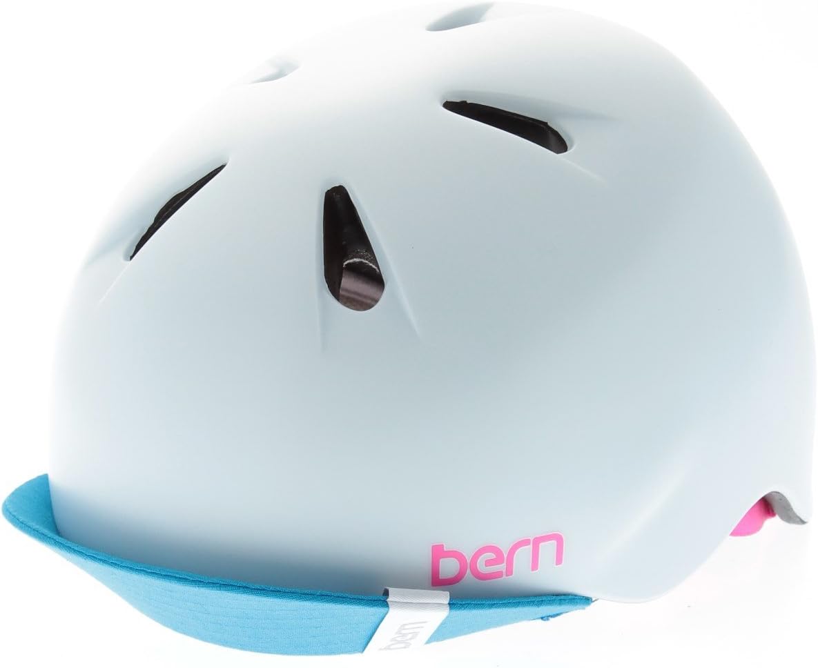 BERN, Kid's Nina Helmet with Flip Visor, Satin White, Small/Medium