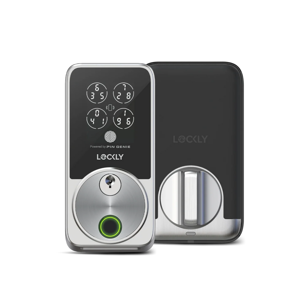 Lockly Secure Pro Zeno Series Fingerprint Deadbolt - Satin Nickel