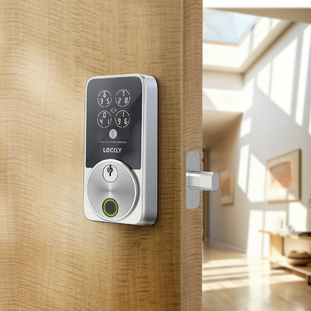 Lockly Secure Pro Zeno Series Fingerprint Deadbolt - Satin Nickel