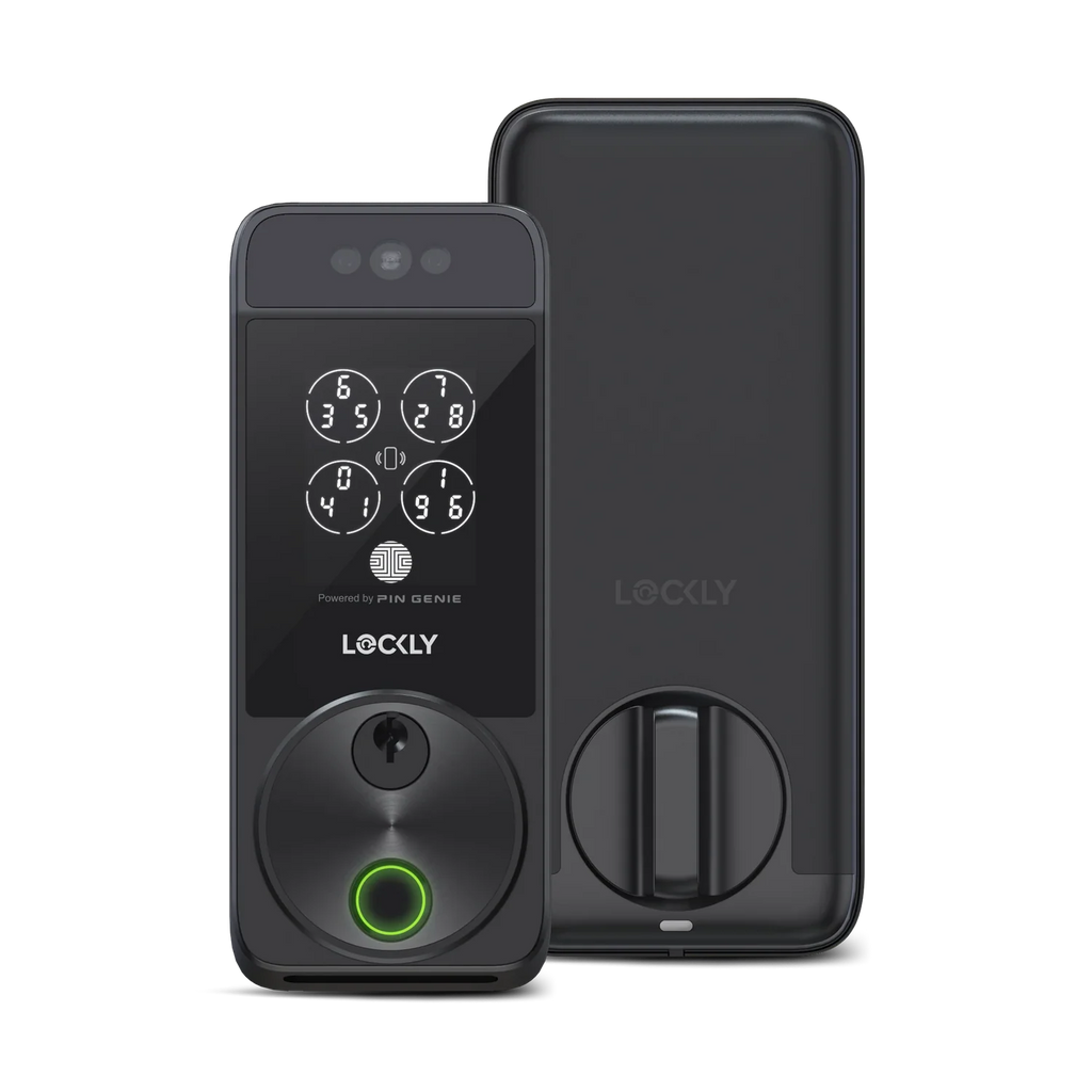 Lockly Visage Zeno Series Facial Recognition Deadbolt - Matte Black