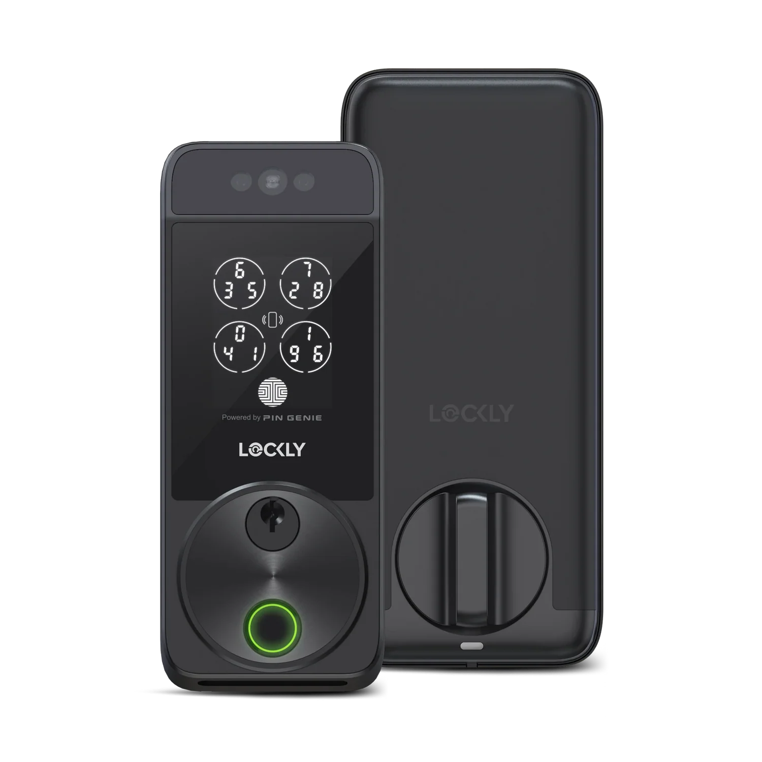 Lockly Visage Zeno Series Facial Recognition Deadbolt - Matte Black