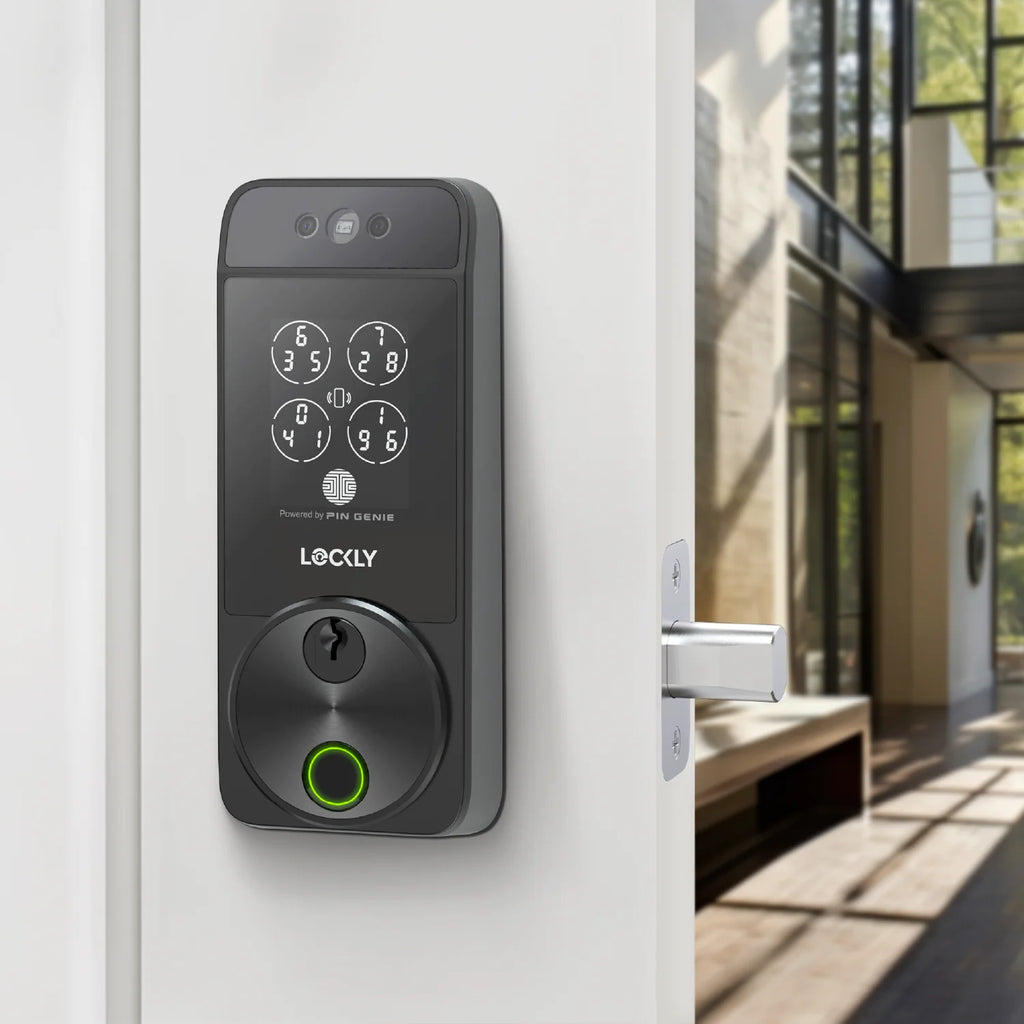 Lockly Visage Zeno Series Facial Recognition Deadbolt - Matte Black