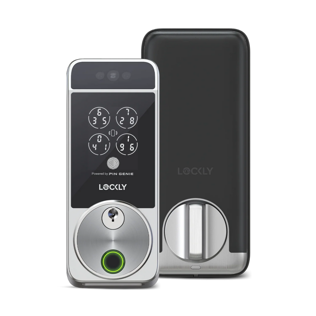 Lockly Visage Zeno Series Facial Recognition Deadbolt - Satin Nickel