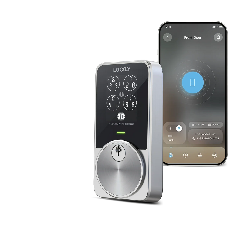 Lockly PIN Genie Pro Zeno Series Wi-Fi Deadbolt - Satin Nickel