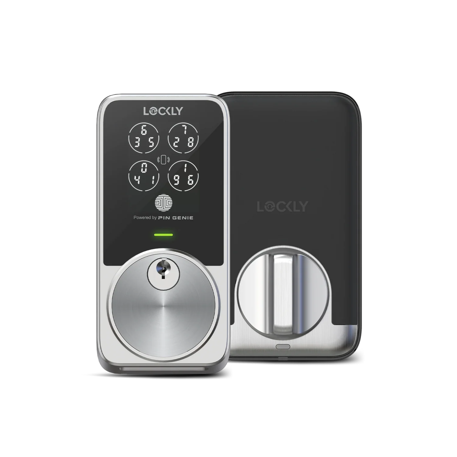 Lockly PIN Genie Pro Zeno Series Wi-Fi Deadbolt - Satin Nickel